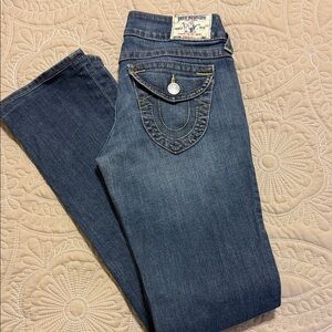 True Religion Dark Blue Boot Cut Jeans